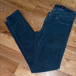 AG The Legging Super Skinny Corduroy Sage/Winter Greenish color